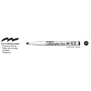 Artline 4mm Calligraphy Pen Black 
